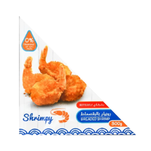 روبيان بترفلاي بالبقسماط 300جم شرمبي